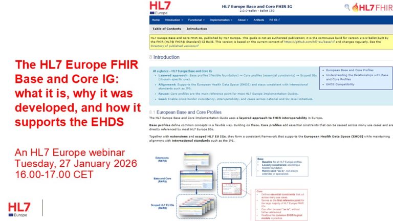 Webinar: The HL7 Europe FHIR Base and Core IG: what it is, why it was ...